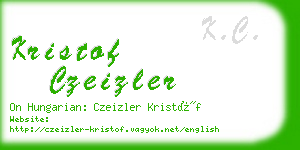 kristof czeizler business card